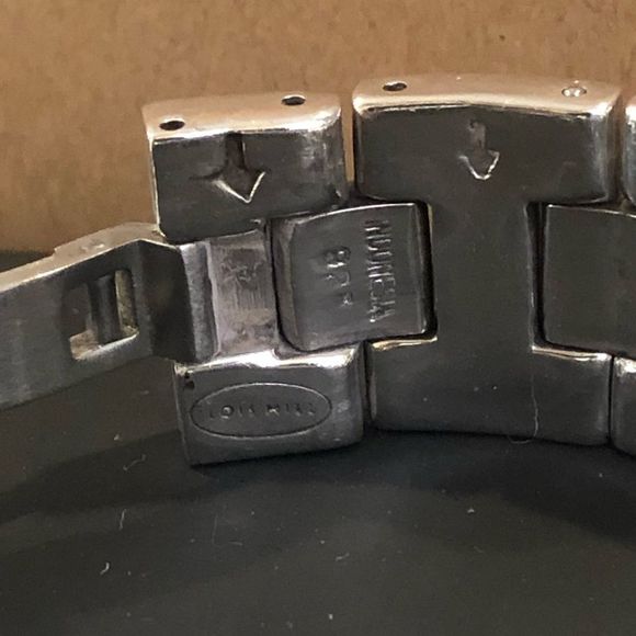 LOIS HILL Sterling Silver Watch Square Face Silver Band - Picture 14 of 17